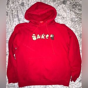 Bakers Skate Friends Hoddie Vibrant Red Medium